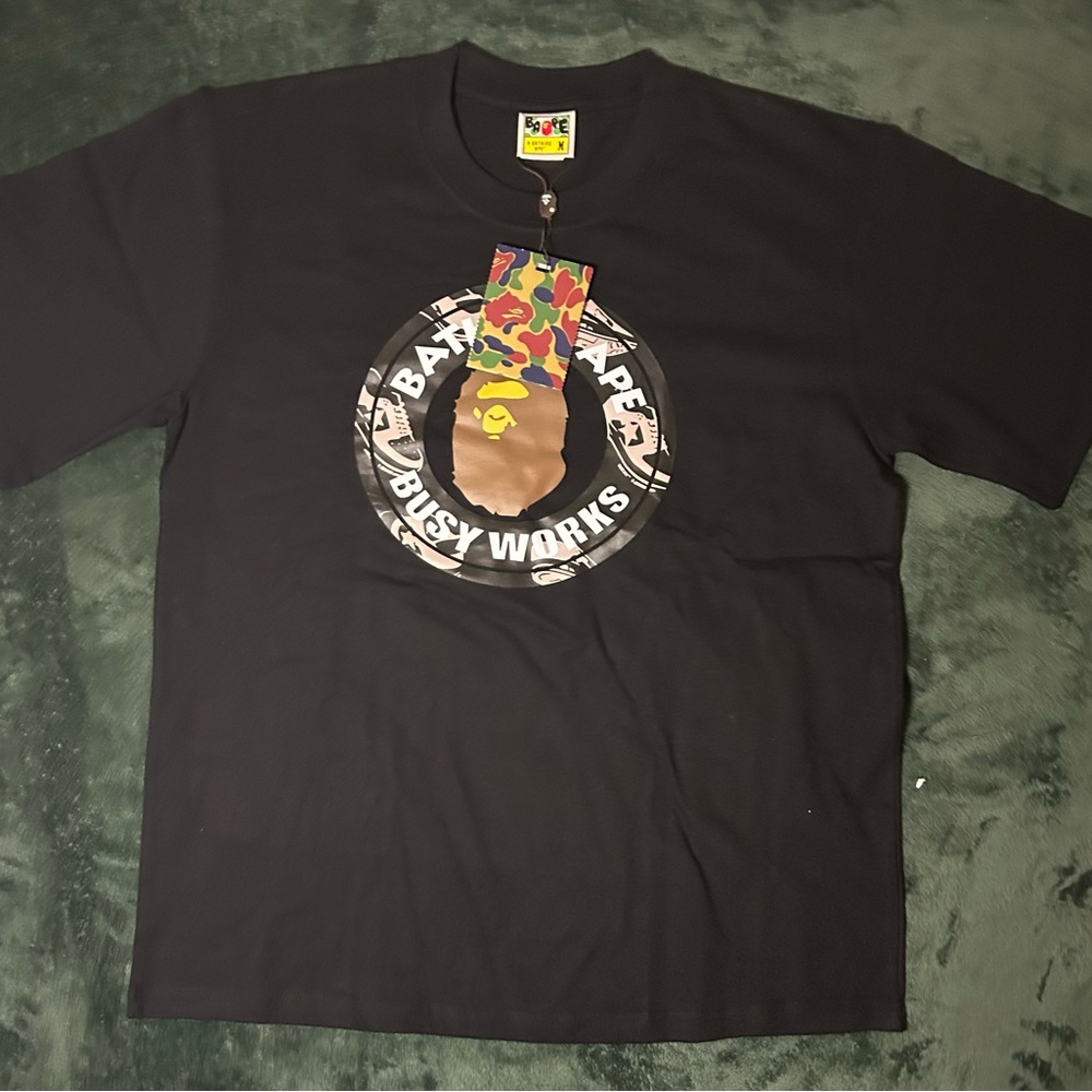 BAPE Black Busy Works Graphic Short Sleeve Tee